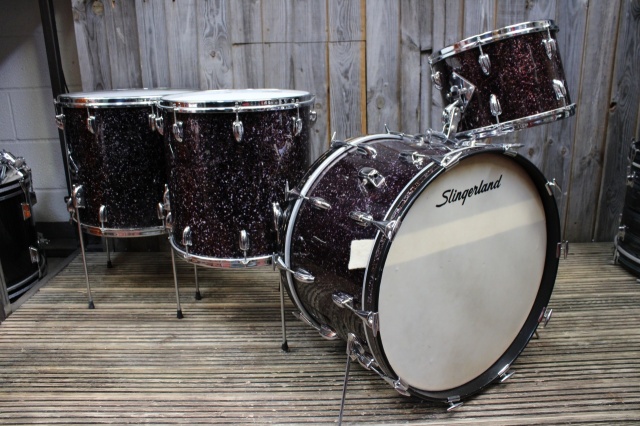 Slingerland late 50's 'Gene Krupa' Deluxe with 18 in Capri Pearl