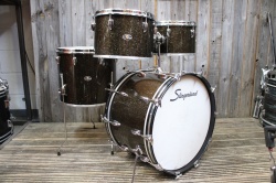 Slingerland mid 70's 'Pop' Outfit 58N in Sparkling Black Pearl