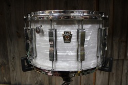 Ludwig 80's Coliseum 14x8 in White Marine Pearl